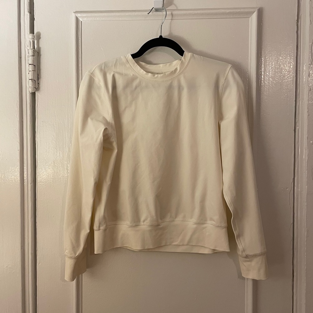 Theory stretchy sporty crewneck pullover